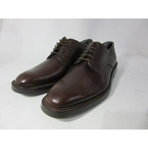 Bruno Magli Shoes Mens US 11.5 M Brown Edgar Pebble Leather Dress Derby Office